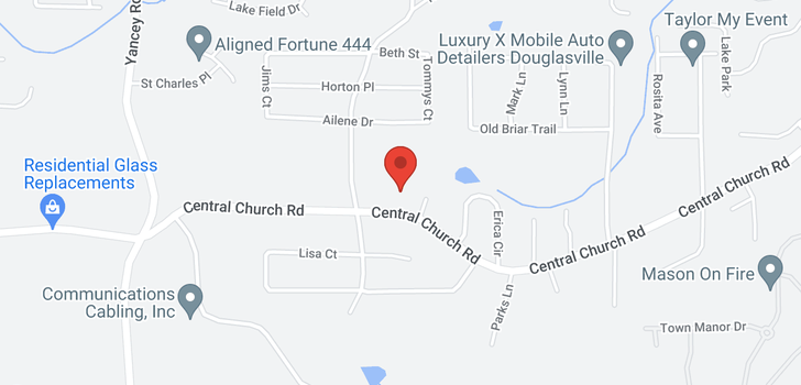 map of 4946 Central Church Road